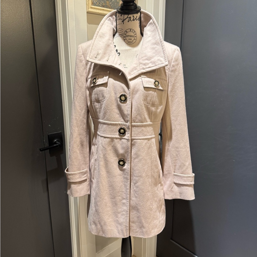 Kenneth Cole Reaction Cream Trench Coat